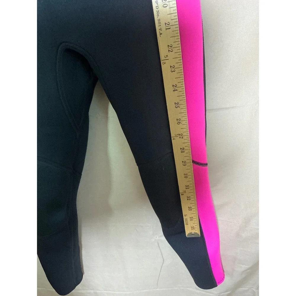 Hevto Wetsuit Girls 10 Slim Black Pink New‎ 3mm Neoprene Full Body Thermal Suit